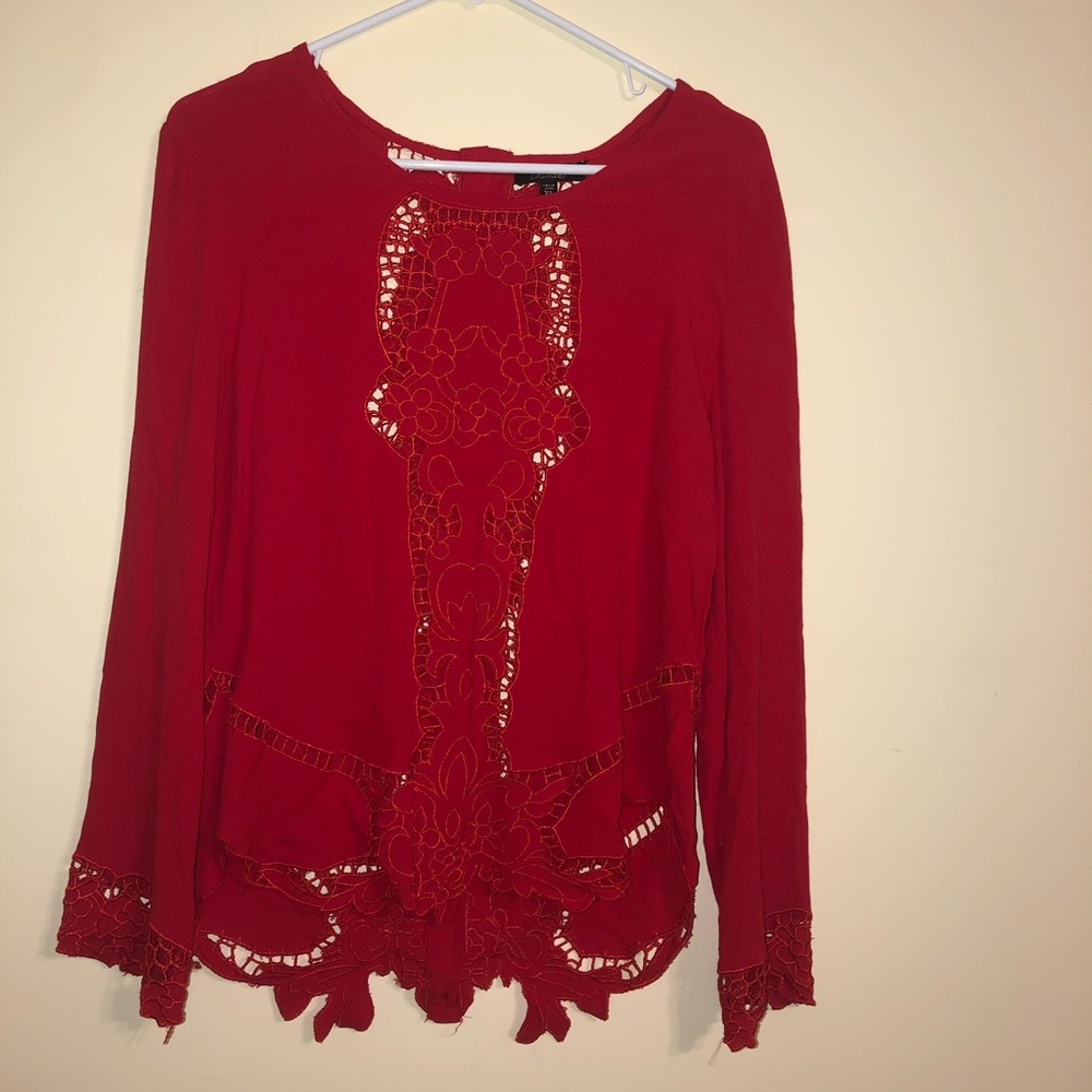 NWOT Red Blouse
